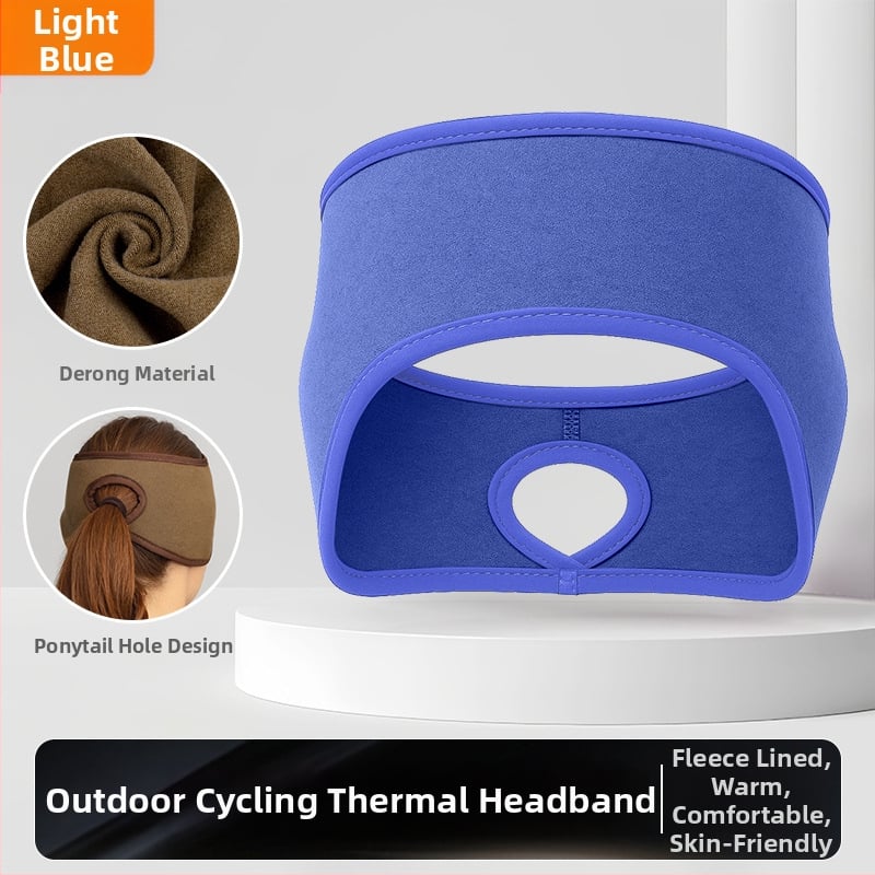 Ziemas skrējiena galvas lente – sporta stils; samta tekstūra; ādas draudzīga; silta; vēja aizsardzība ausīm