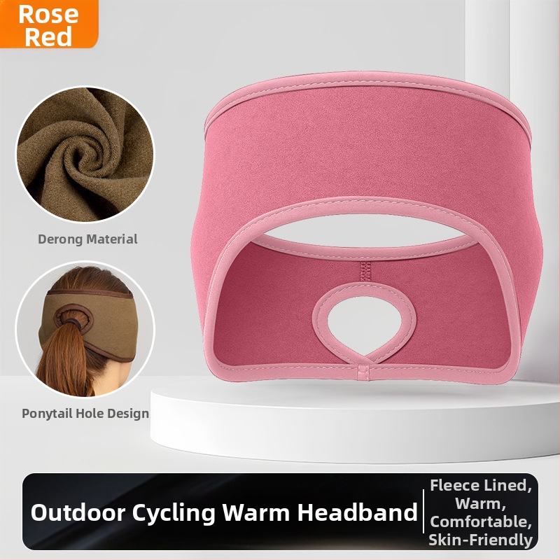 Ziemas skrējiena galvas lente – sporta stils; samta tekstūra; ādas draudzīga; silta; vēja aizsardzība ausīm