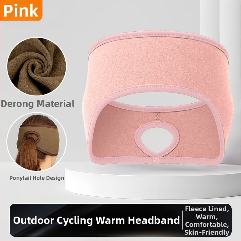 Ziemas skrējiena galvas lente – sporta stils; samta tekstūra; ādas draudzīga; silta; vēja aizsardzība ausīm