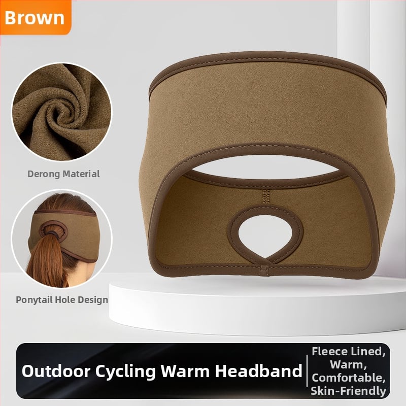 Ziemas skrējiena galvas lente – sporta stils; samta tekstūra; ādas draudzīga; silta; vēja aizsardzība ausīm