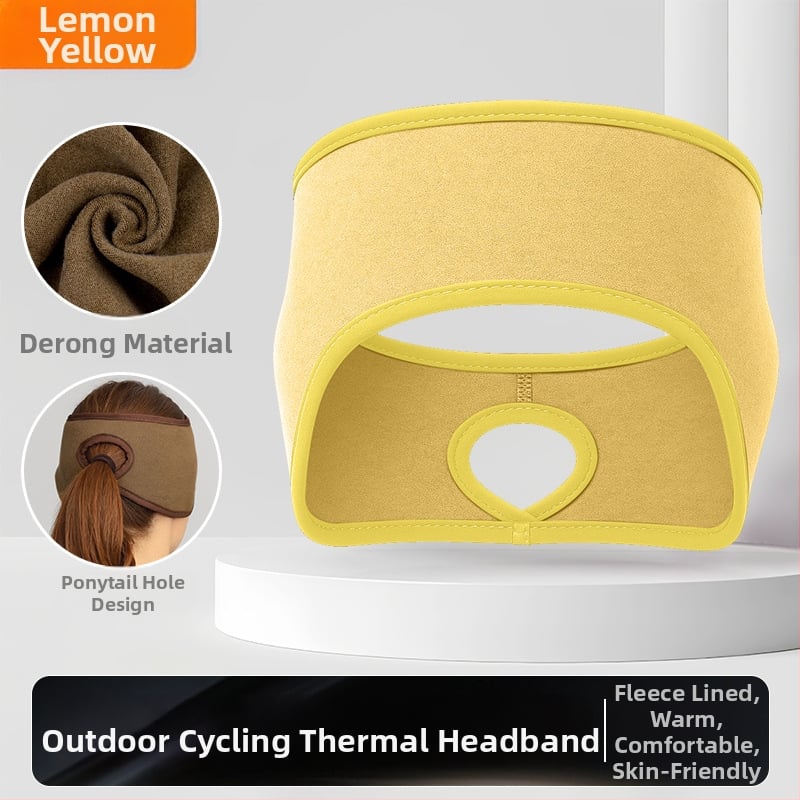 Ziemas skrējiena galvas lente – sporta stils; samta tekstūra; ādas draudzīga; silta; vēja aizsardzība ausīm