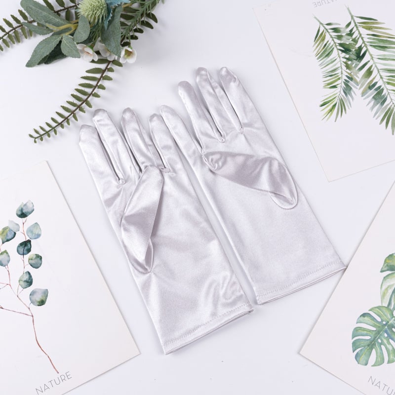 Сатенени ръкавици, дълги и къси, европейски и американски стил, за студийни фотосесии и декорация