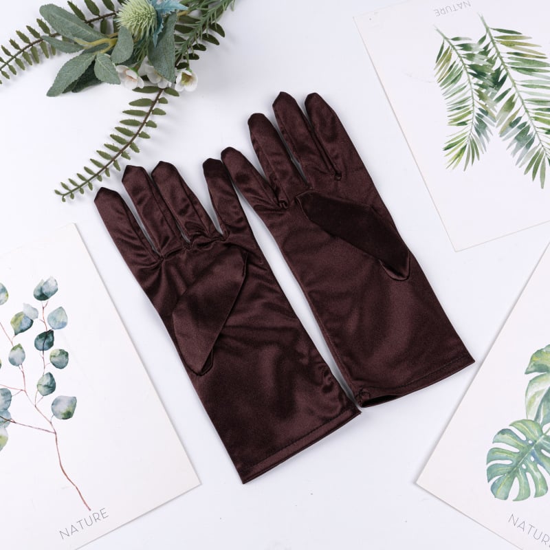 Сатенени ръкавици, дълги и къси, европейски и американски стил, за студийни фотосесии и декорация