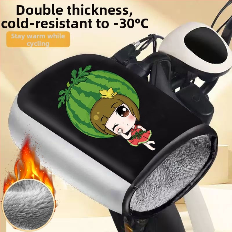 Unisex ziemas cimdi elektriskajam motociklam/elektroskuterim — pret vēju, silti, ar fleece iekšpusi