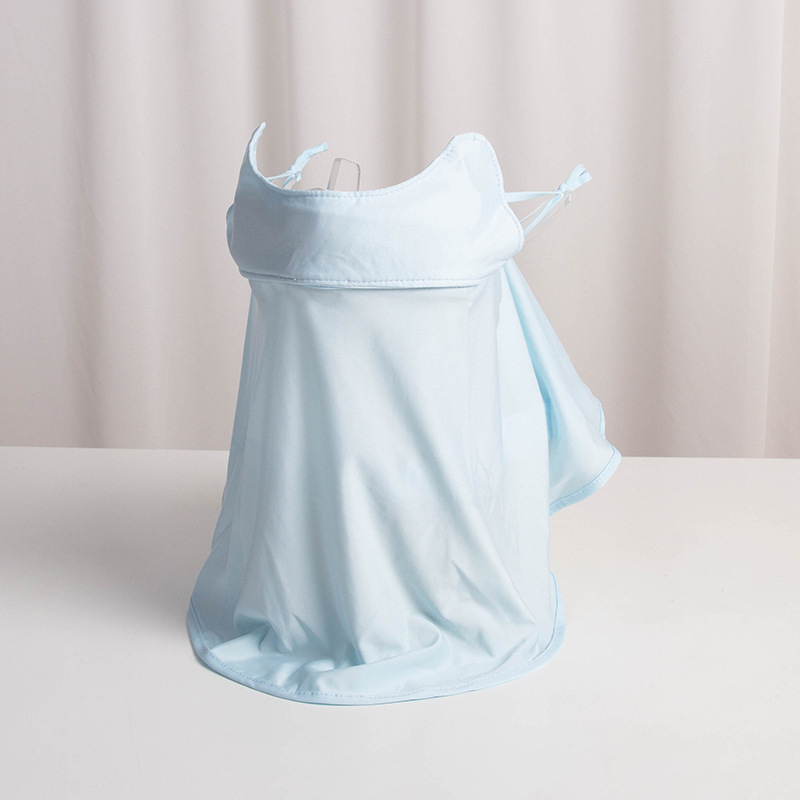 Maska za lice s UV zaštitom za žene, Ice Silk tkanina, najlon s do 10% spandeksa, korejskog stila poluzaštita za vanjsku vožnju biciklom