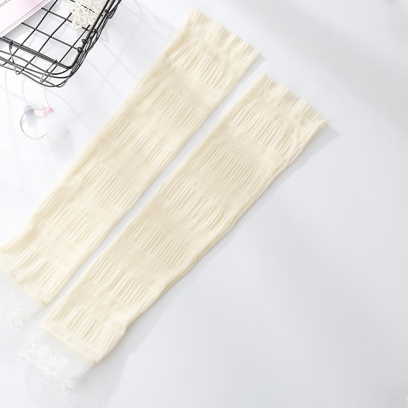 Ice Silk дантелени слънцезащитни ръкавели за жени – за каране на открито