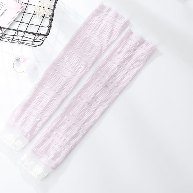 Ice Silk дантелени слънцезащитни ръкавели за жени – за каране на открито