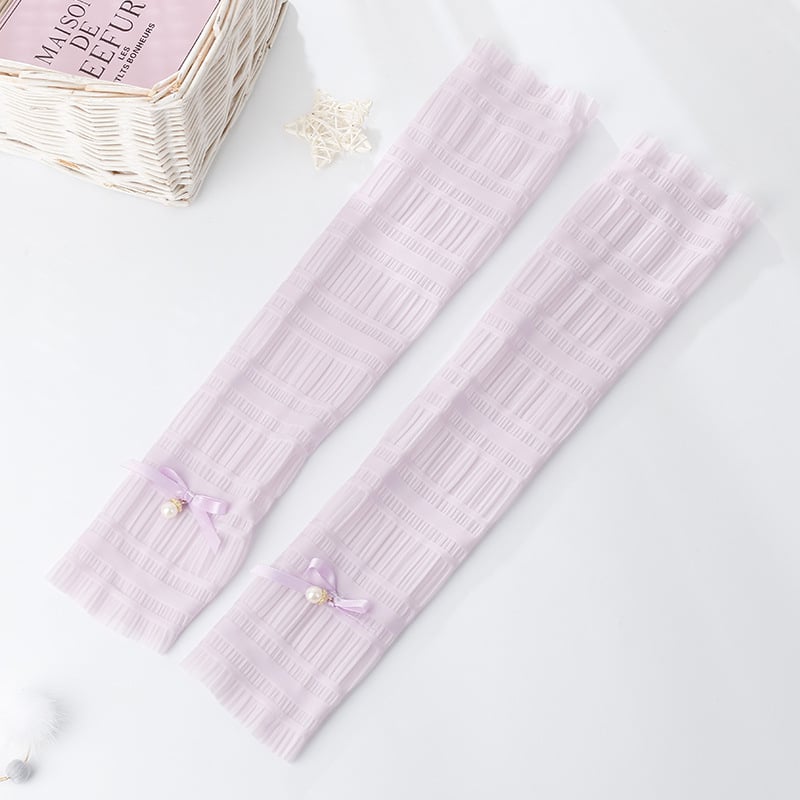 Ice Silk дантелени слънцезащитни ръкавели за жени – за каране на открито