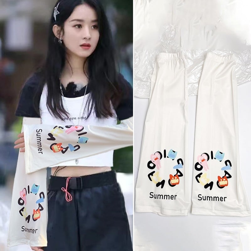 Жени: UV защита ръкави Ice-Silk за лято, свободен модел за шофиране, плат полиестер (>96% съдържание), лято 2024