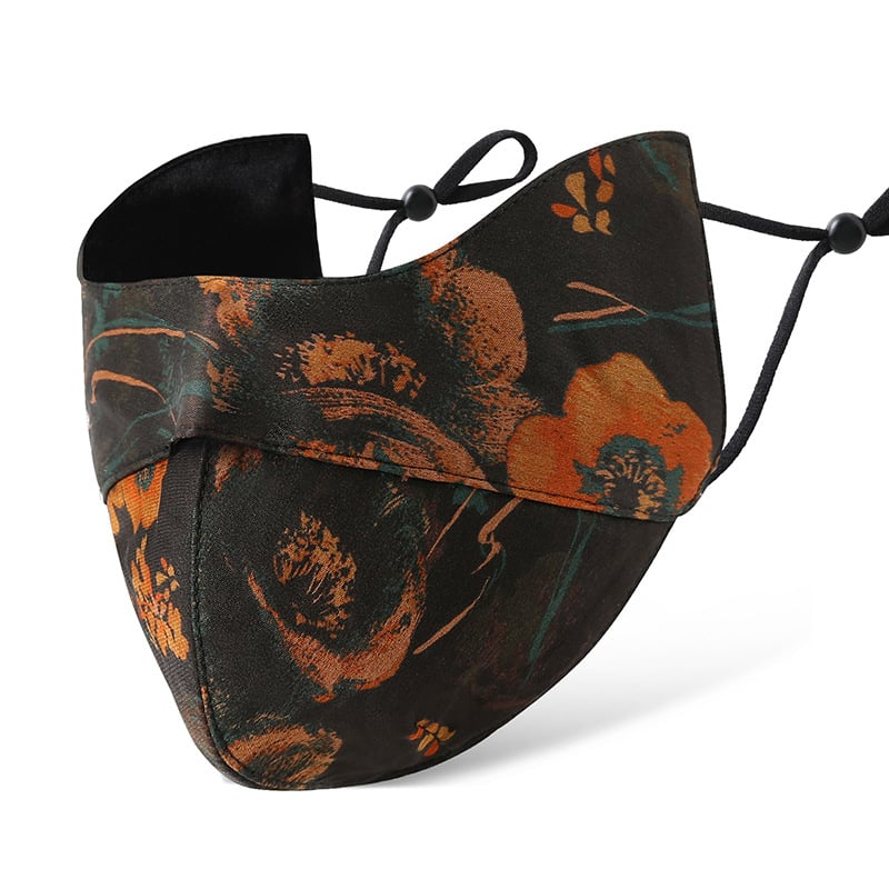 Zīda sejas vāls ar ausu piestiprināšanu, saules aizsardzība, logotipa pielāgošana