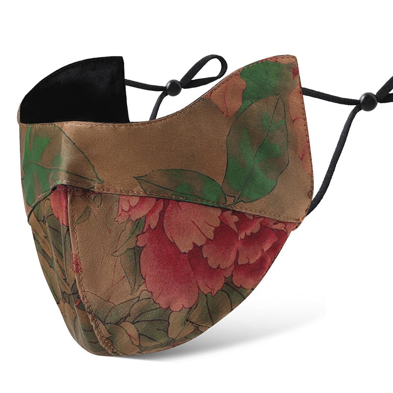 Zīda sejas vāls ar ausu piestiprināšanu, saules aizsardzība, logotipa pielāgošana