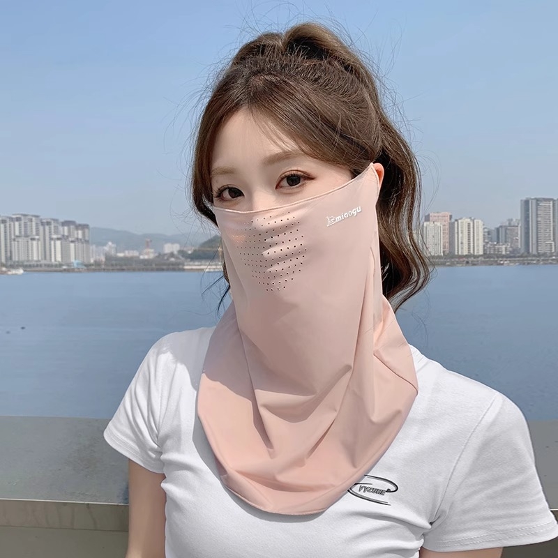 Nylon sejas maska ar pilnu UV aizsardzību riteņbraukšanai un kalnu pārgājieniem — 71–80% neilona