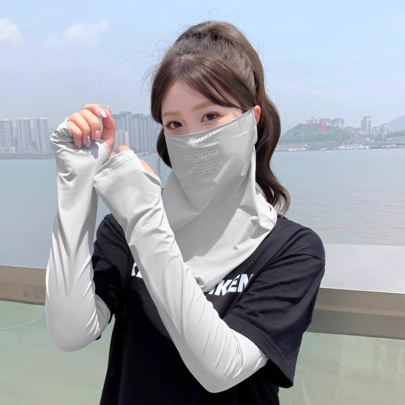 Nylon sejas maska ar pilnu UV aizsardzību riteņbraukšanai un kalnu pārgājieniem — 71–80% neilona