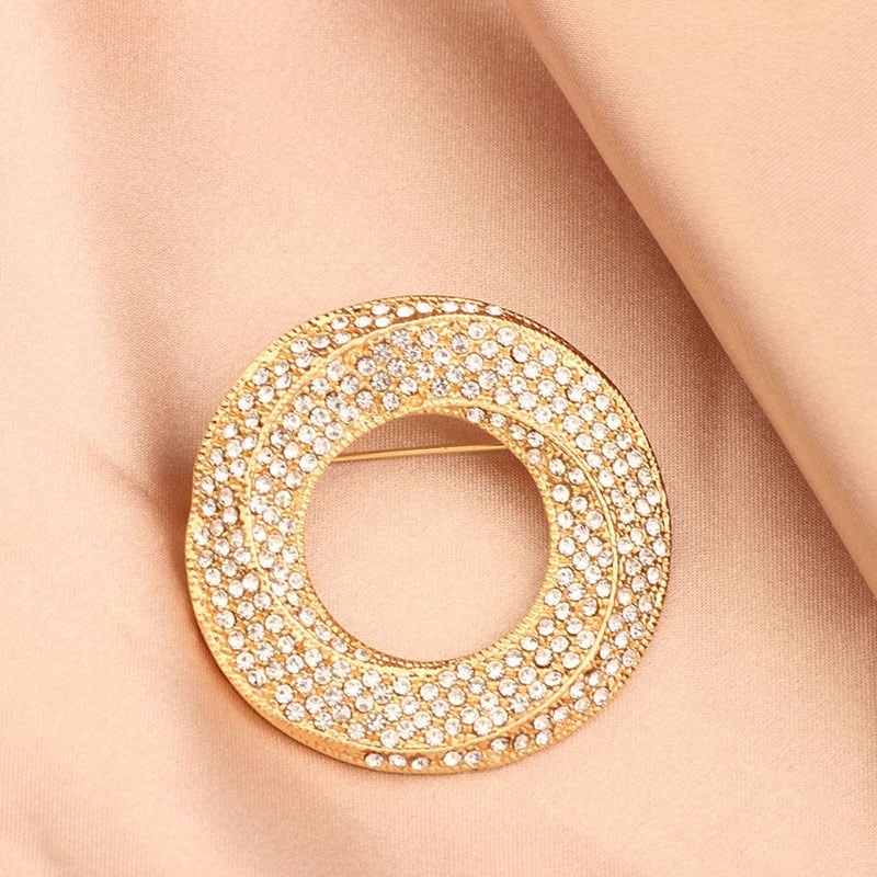 Ženska broš s elefantom od kristala, originalni dizajn, elektroplatinirani završetak