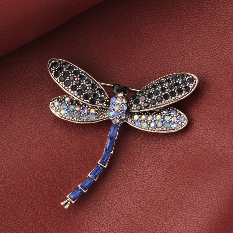 Ženska broš s elefantom od kristala, originalni dizajn, elektroplatinirani završetak