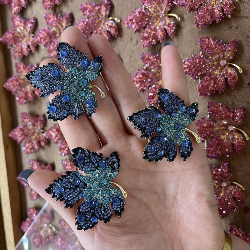 Ženska broš s elefantom od kristala, originalni dizajn, elektroplatinirani završetak