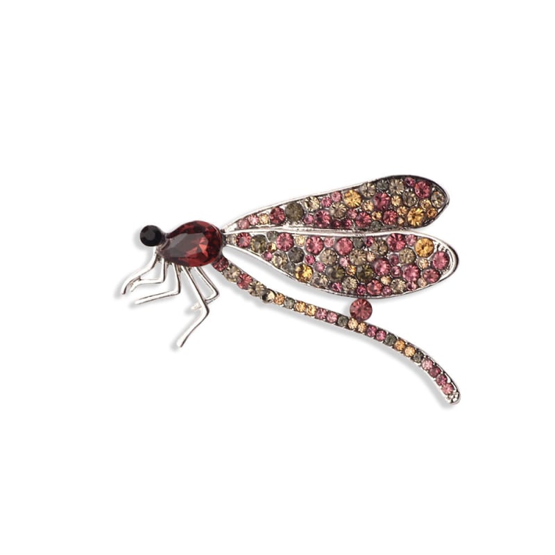 Ženska broš s elefantom od kristala, originalni dizajn, elektroplatinirani završetak