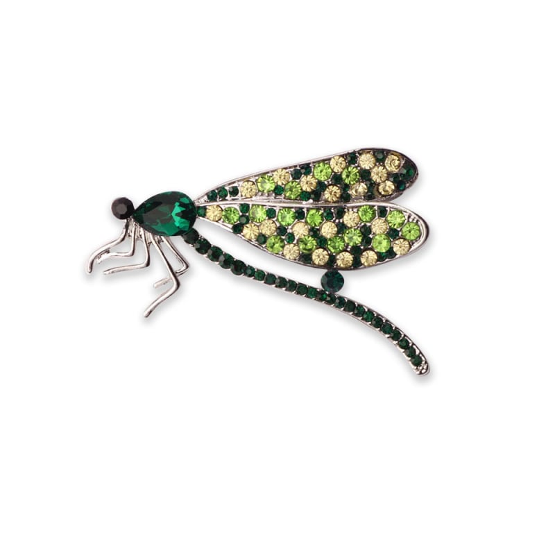 Ženska broš s elefantom od kristala, originalni dizajn, elektroplatinirani završetak