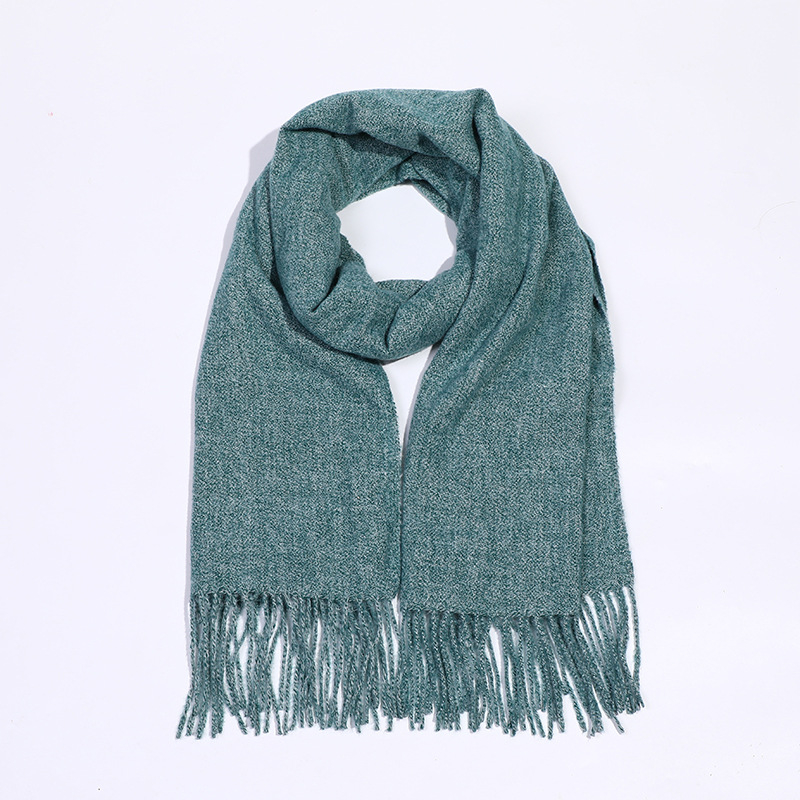 Šal od imitacijskog kašmira s resicama, Warp Knit, zimska toplina, poslovni stil, 96%+ poliester tkanina