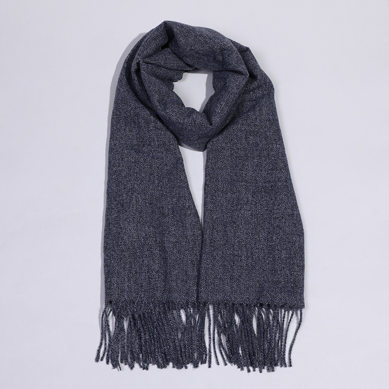 Šal od imitacijskog kašmira s resicama, Warp Knit, zimska toplina, poslovni stil, 96%+ poliester tkanina