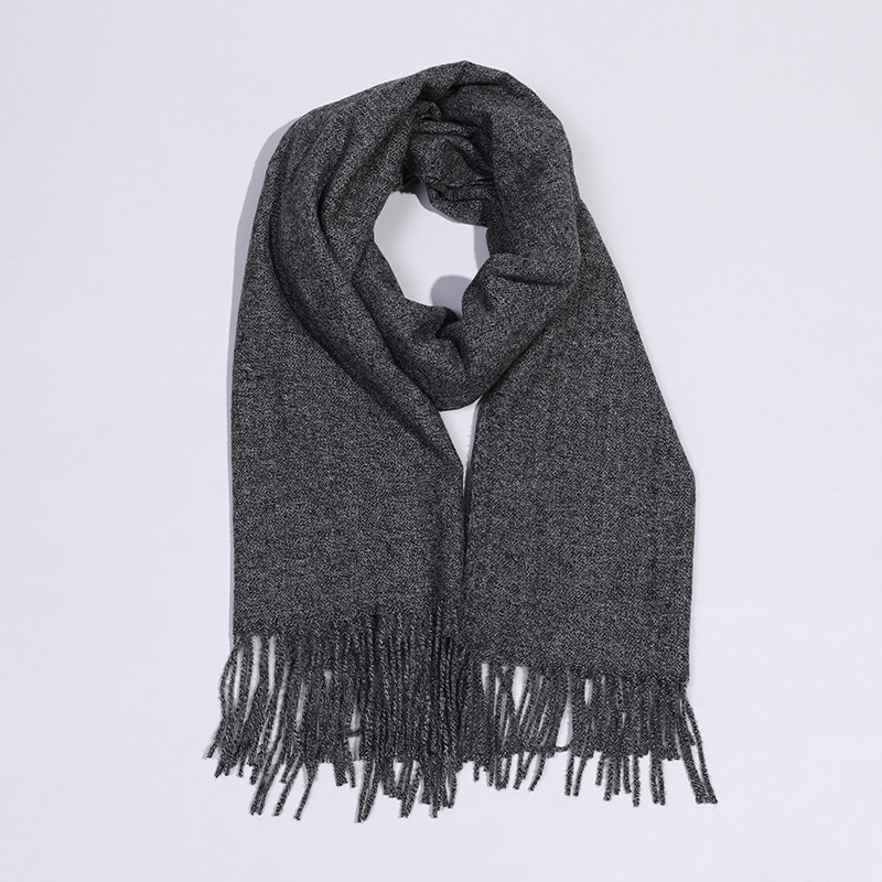 Šal od imitacijskog kašmira s resicama, Warp Knit, zimska toplina, poslovni stil, 96%+ poliester tkanina