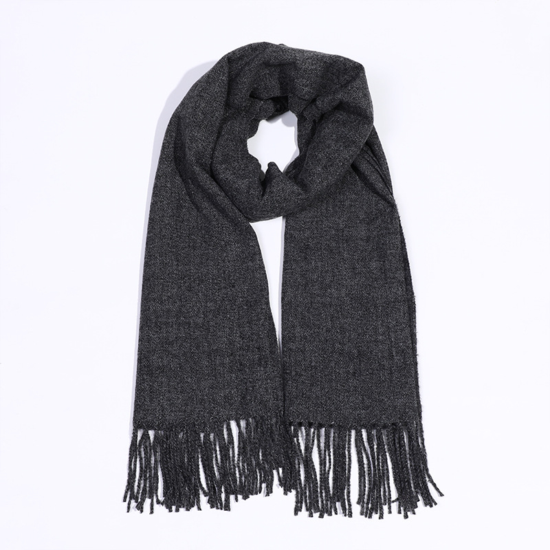 Šal od imitacijskog kašmira s resicama, Warp Knit, zimska toplina, poslovni stil, 96%+ poliester tkanina