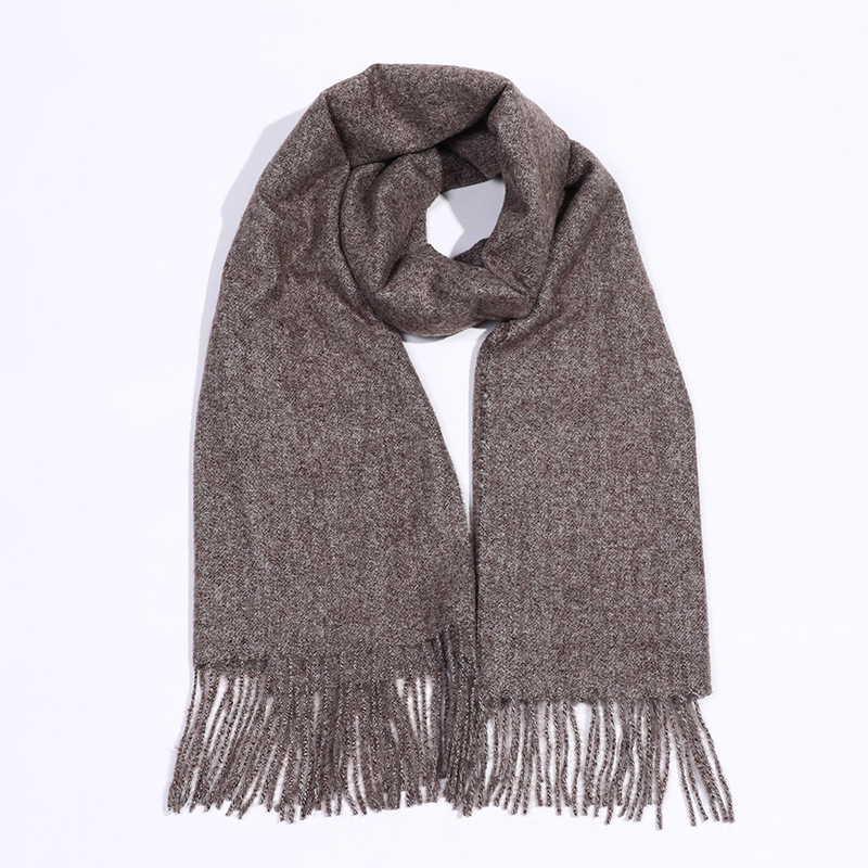 Šal od imitacijskog kašmira s resicama, Warp Knit, zimska toplina, poslovni stil, 96%+ poliester tkanina