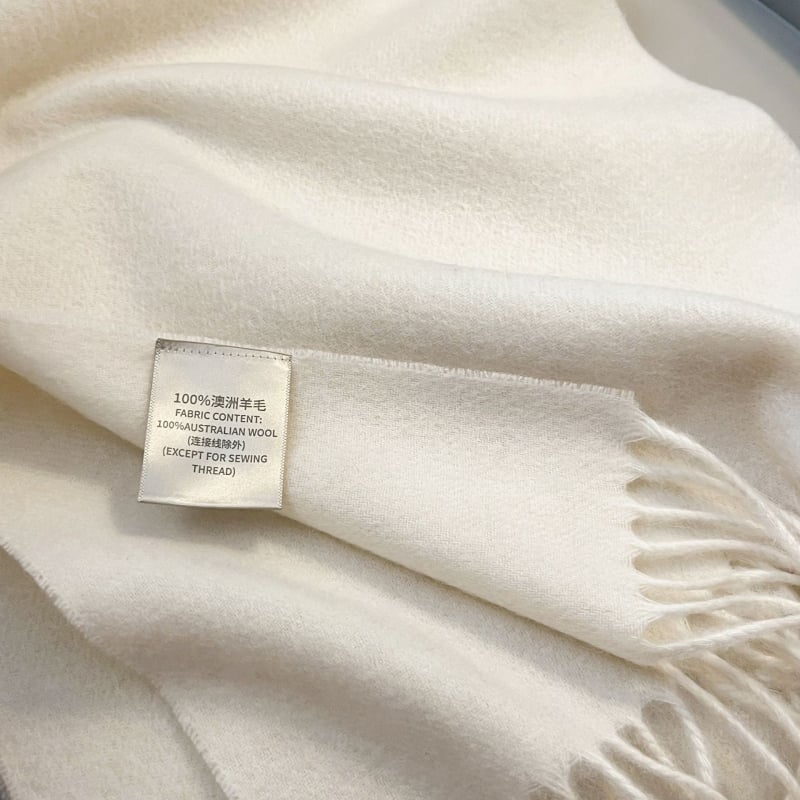 Šal od 100% vune, warp pletenje, zadržava toplinu, zima, produžena duljina sa resicama