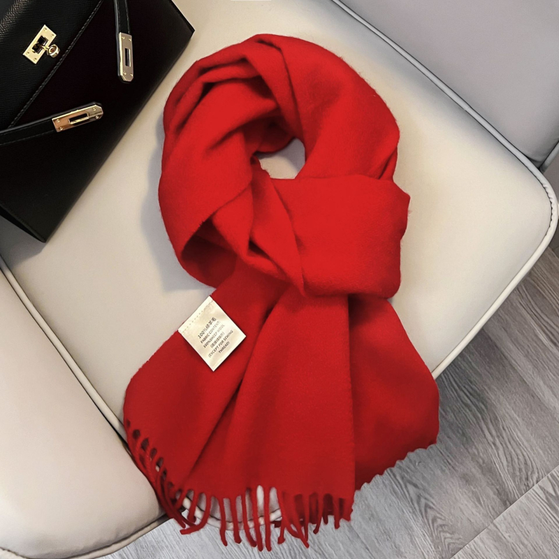 Šal od 100% vune, warp pletenje, zadržava toplinu, zima, produžena duljina sa resicama