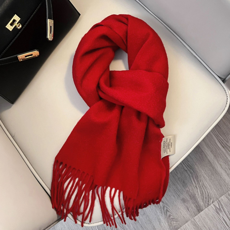 Šal od 100% vune, warp pletenje, zadržava toplinu, zima, produžena duljina sa resicama