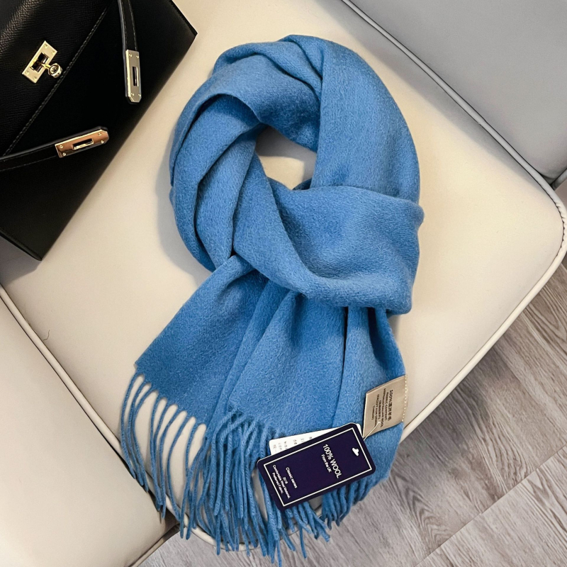 Šal od 100% vune, warp pletenje, zadržava toplinu, zima, produžena duljina sa resicama