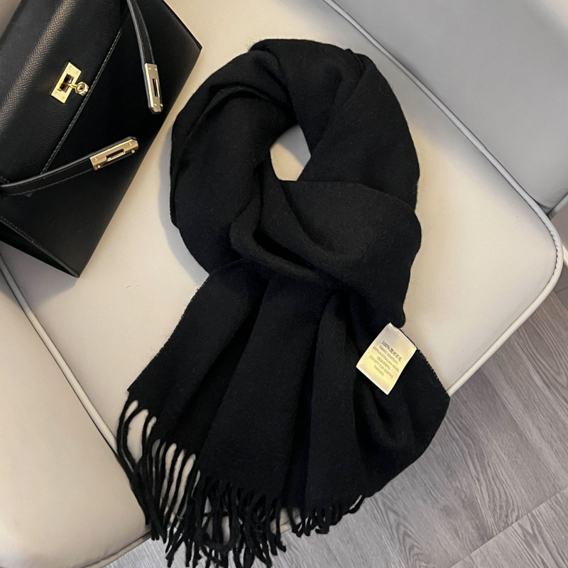 Šal od 100% vune, warp pletenje, zadržava toplinu, zima, produžena duljina sa resicama