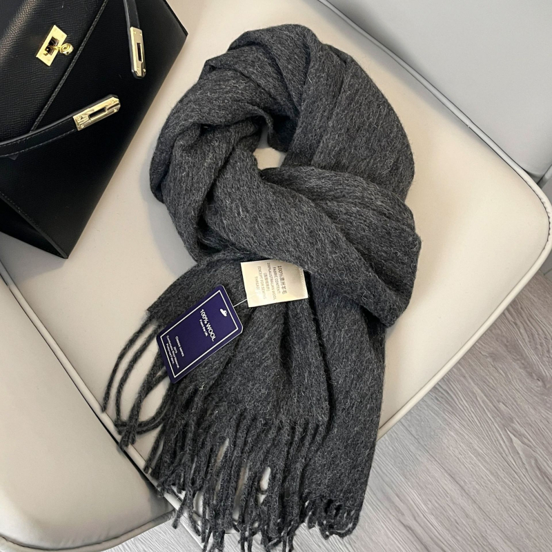 Šal od 100% vune, warp pletenje, zadržava toplinu, zima, produžena duljina sa resicama