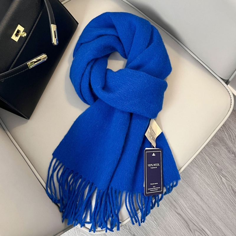 Šal od 100% vune, warp pletenje, zadržava toplinu, zima, produžena duljina sa resicama