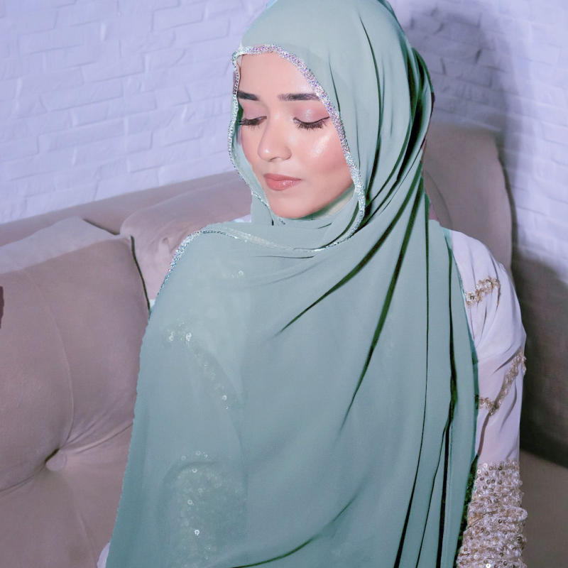 Sieviešu šifona galvas šalle saules aizsardzībai, ķēdes raksts, drukāts dekoratīvs aksesuārs, pielāgojams