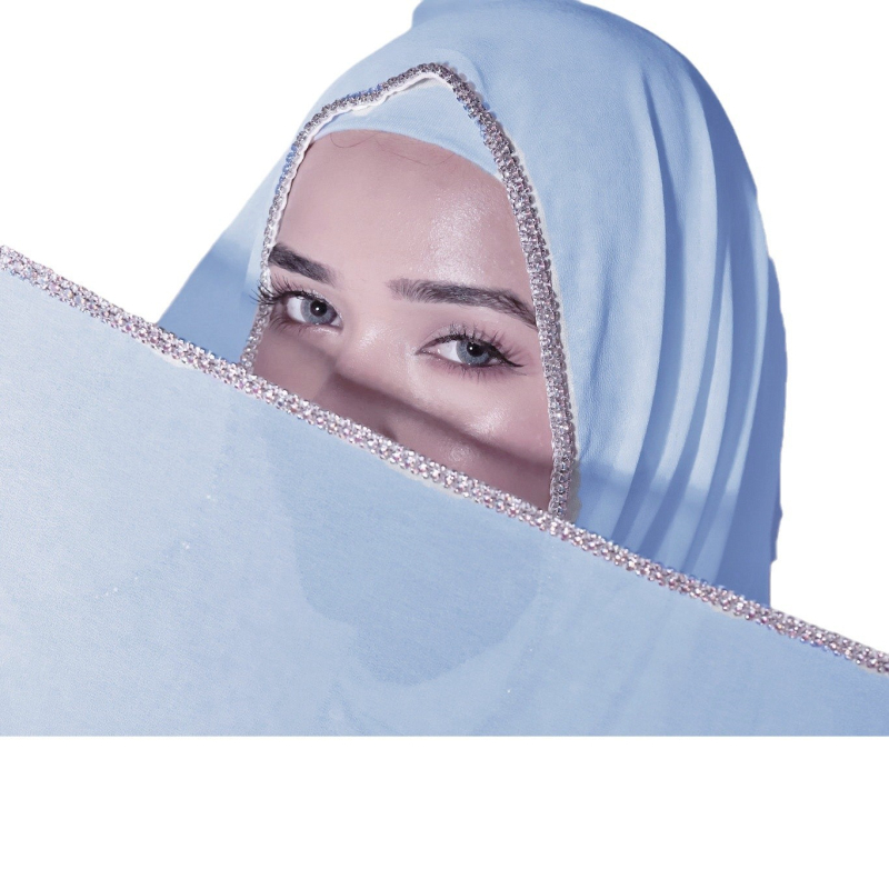 Sieviešu šifona galvas šalle saules aizsardzībai, ķēdes raksts, drukāts dekoratīvs aksesuārs, pielāgojams