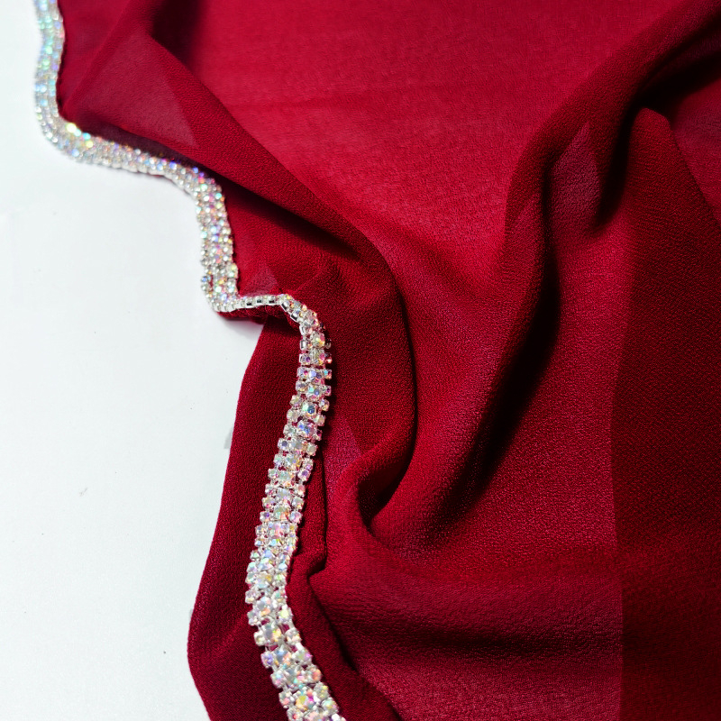 Sieviešu šifona galvas šalle saules aizsardzībai, ķēdes raksts, drukāts dekoratīvs aksesuārs, pielāgojams