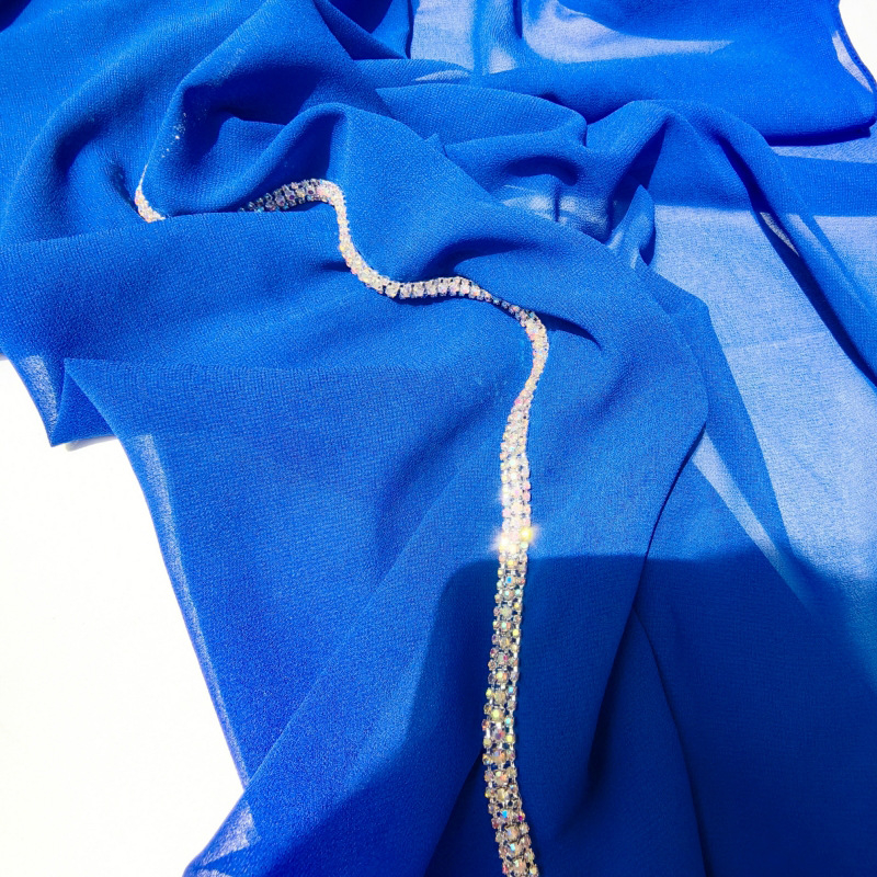 Sieviešu šifona galvas šalle saules aizsardzībai, ķēdes raksts, drukāts dekoratīvs aksesuārs, pielāgojams