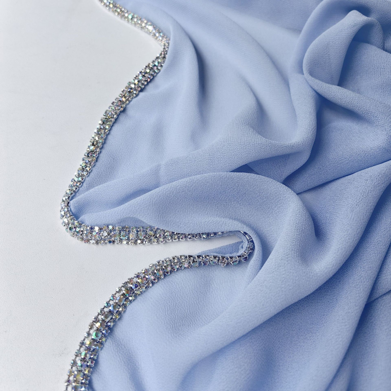 Sieviešu šifona galvas šalle saules aizsardzībai, ķēdes raksts, drukāts dekoratīvs aksesuārs, pielāgojams