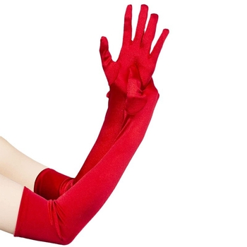 Sieviešu garās satīna cimdi – kāzu un deju aksesuāri; Materiāls: satīns; Visas sezonas; Pavasara 2021 izlase