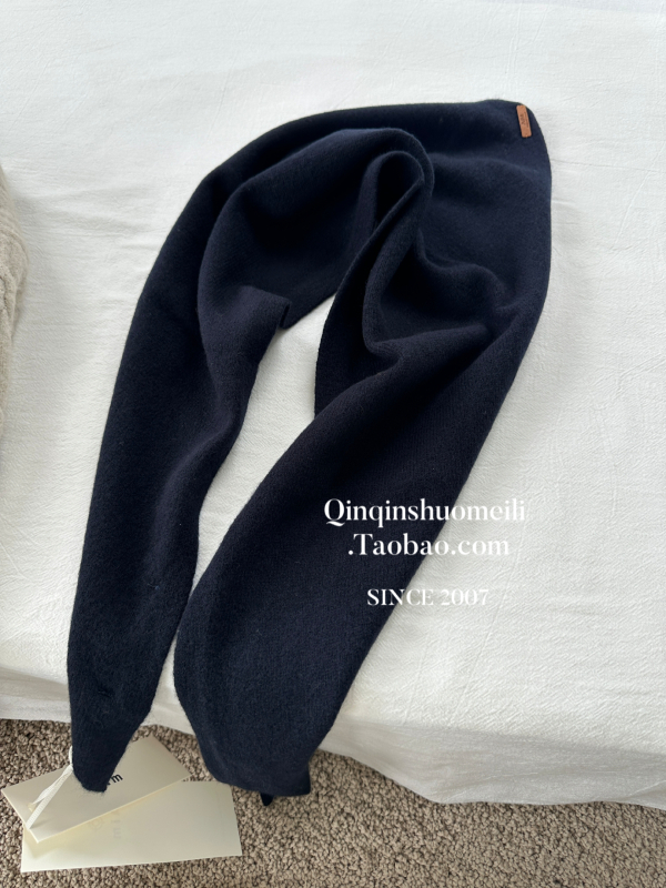 Šal od 100% vune, korejskog stila pleteni, ravno tkanje, monohromatski uzorak, zadržava toplinu