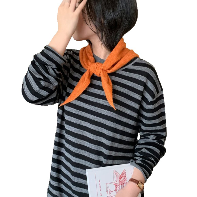 Unisex trokutasti pleteni šal – svestran, warp pletenje, jednofarbeni uzorak, održava toplinu