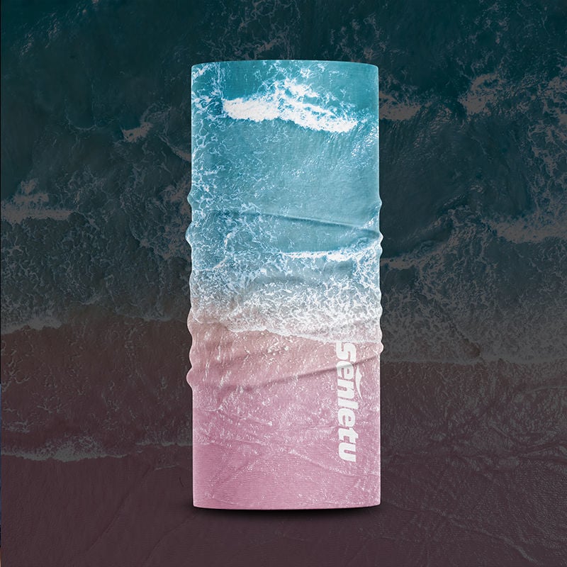 Ice Silk Magic Scarf – Pilnas sejas UV aizsargmaska ārējām aktivitātēm (zveja, izjādes), raksts: saplēstie ziedi