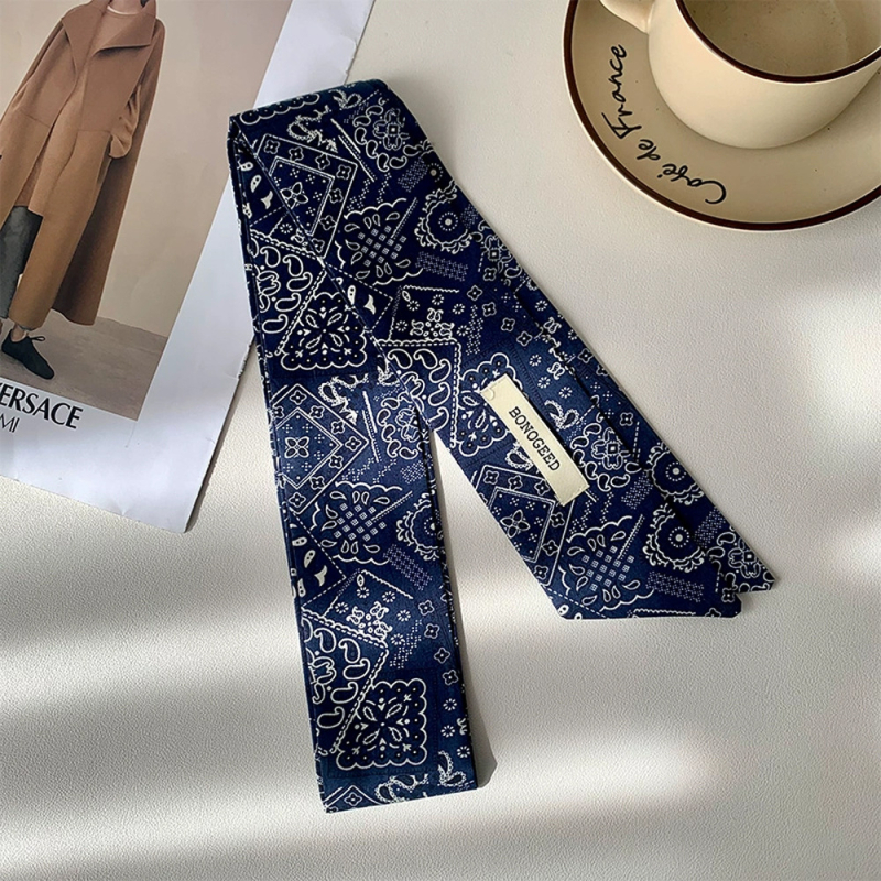 Dugi pamučni šal s uskom trakom, otisnuti uzorak, ljeto, porijeklo Shaoxing, brend Trust and