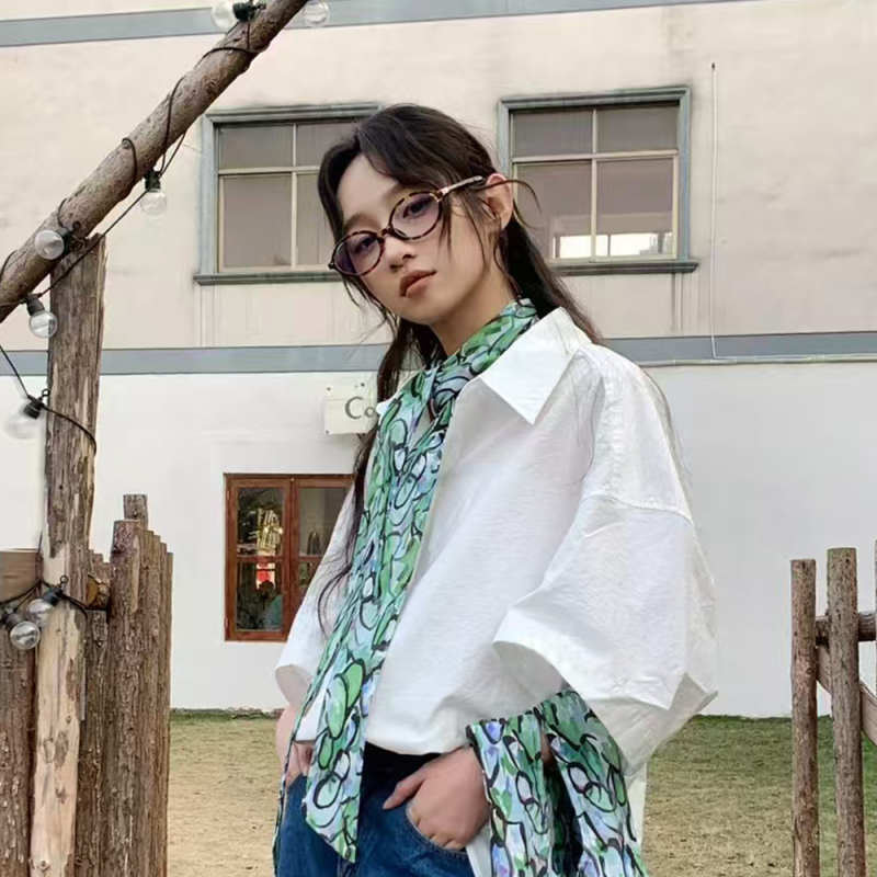 Dugi pamučni šal s uskom trakom, otisnuti uzorak, ljeto, porijeklo Shaoxing, brend Trust and