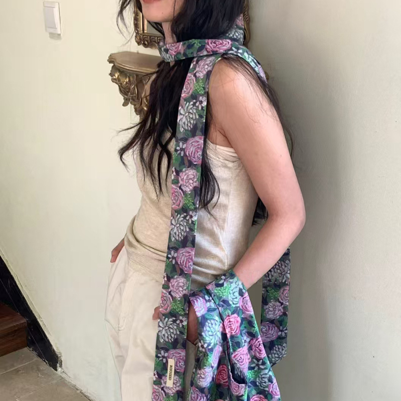 Dugi pamučni šal s uskom trakom, otisnuti uzorak, ljeto, porijeklo Shaoxing, brend Trust and