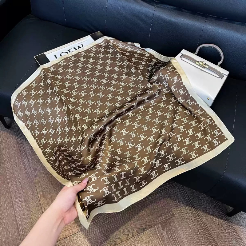 Šal od svile kvadratnog oblika za muškarce — svila, jednostavno tkanje, kvadratni oblik, motiv kešu cvijeta, otisak