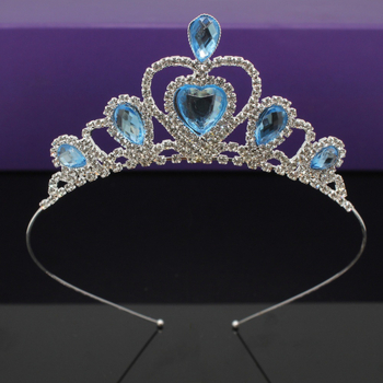 Krunica za glavu princeze — minimalistički stil, rhinestone, elektroplatina, kristalni naglasci