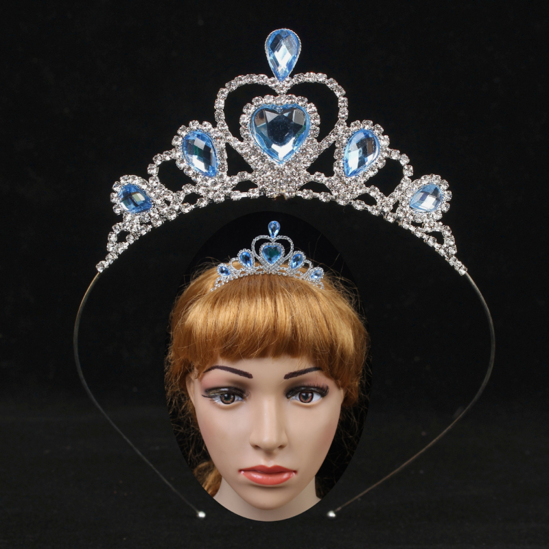 Krunica za glavu princeze — minimalistički stil, rhinestone, elektroplatina, kristalni naglasci