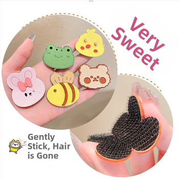 Spona na vlasy pre deti – textil, kreslený štýl, ručne vyrobená